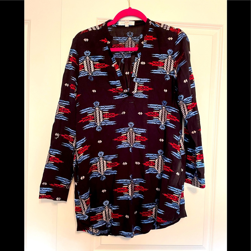 Aztec shirt dress